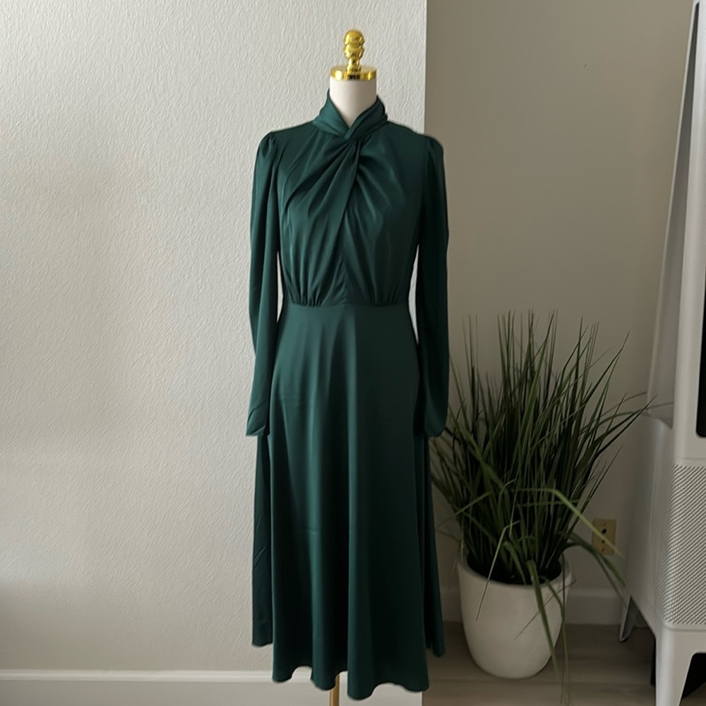 Alexia Admor Gillian Dress - Emerald, Size 6 | NWT